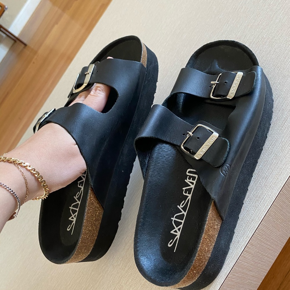 SixtySeven platform sandals NEVER WORN